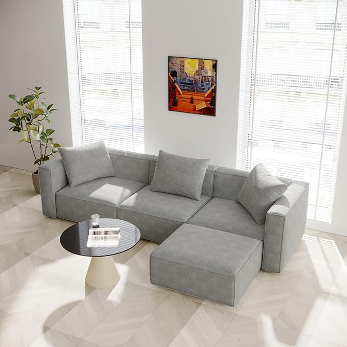 Acanva Luxury Modular Sectional Living Room Sofa Set, Modern Minimalist Style - Image 9