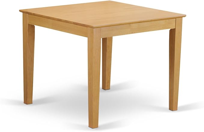 East West Furniture OXEN3-OAK-07 3 Piece Dining Table Set - Image 3