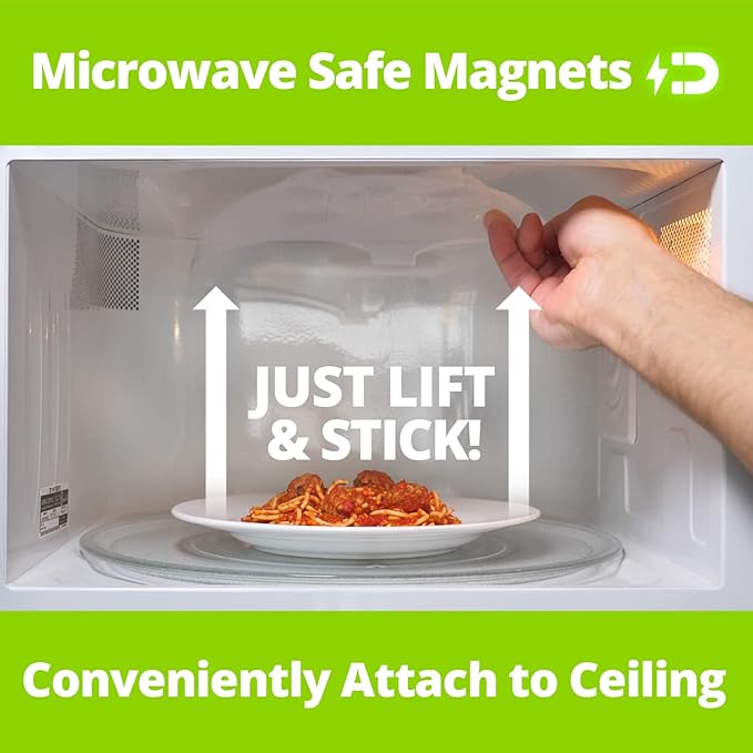 Magnetic Splatter Cover, 12-Inch Clear BPA-Free Food Lid, Vented Plate Guard - Image 5