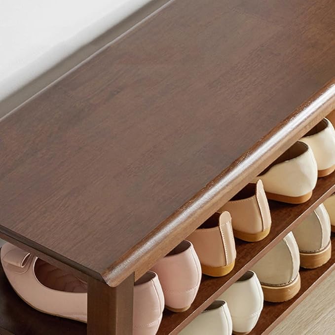 Shoe Bench with Storage for Entryway, Shoe Rack Bench with 3-Tier Organizer - Image 6
