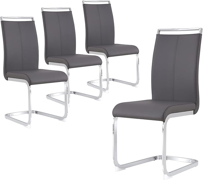 Dining Chairs Set, Kitchen Modern Metal Chairs by Gopop