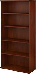 Bush Business Furniture Studio C Tall 5 Shelf Bookcase in Hansen Cherry by BushBusinessFurniture