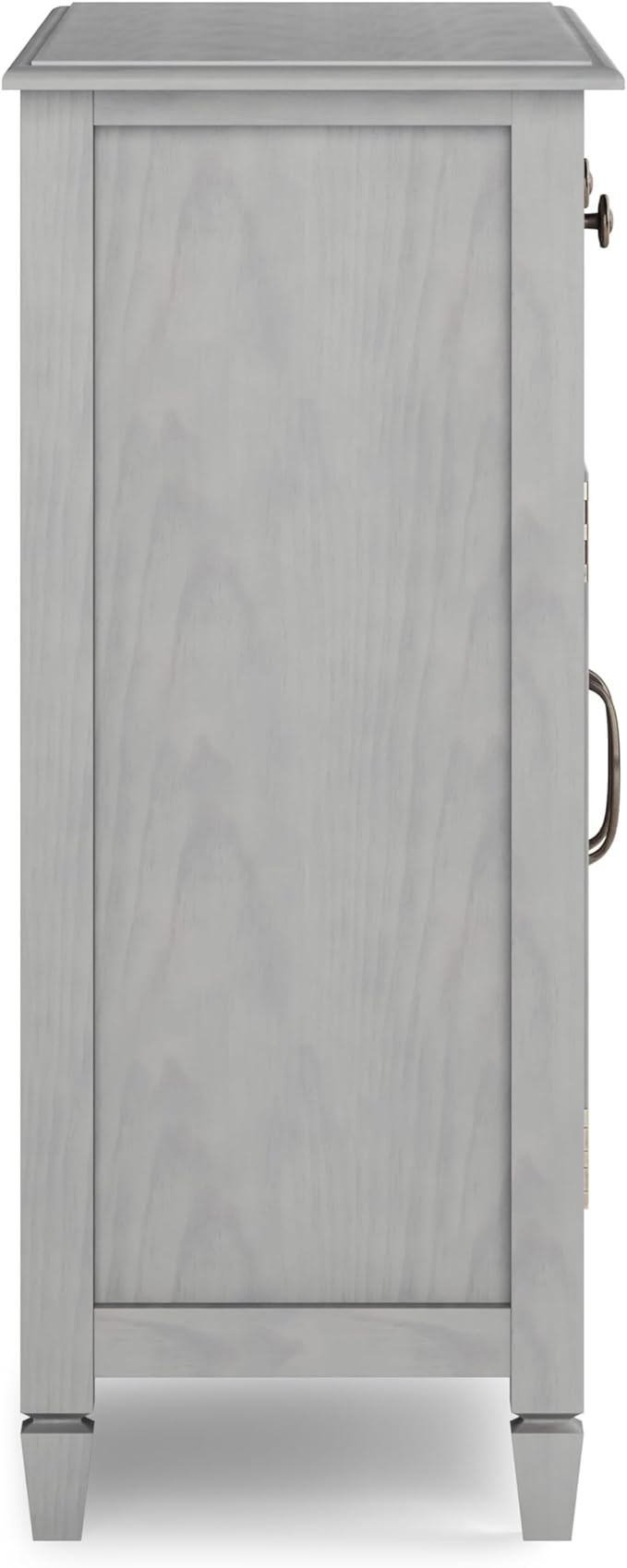SIMPLIHOME Connaught 40-inch Wide Solid Wood Storage Cabinet in Fog Grey - Image 7