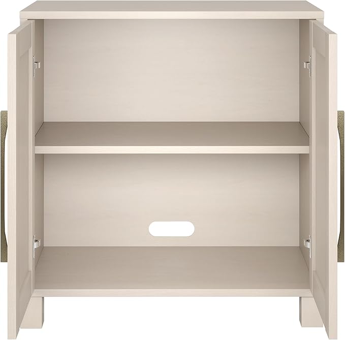 Henn&Hart 28" Wide Rectangular Accent Cabinet in Beech White, - Image 5