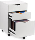 HollyHOME 3-Drawer Wood File Cabinet, Under Desk Cabinet by HollyHOME