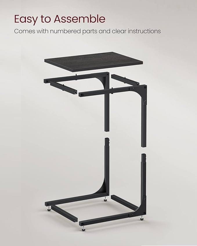 VASAGLE C-Shaped End Table Set of 2, Small Side Table - Image 7