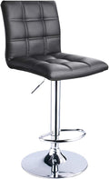 Leopard Modern Square PU Leather Adjustable Bar Stools by LEOPARDPRODUCTS