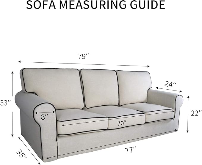 PureFit Reversible Sofa Couch Cover Water Resistant Couch Covers - Image 6