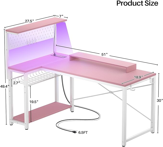 Homieasy Small Gaming Desk - Image 3