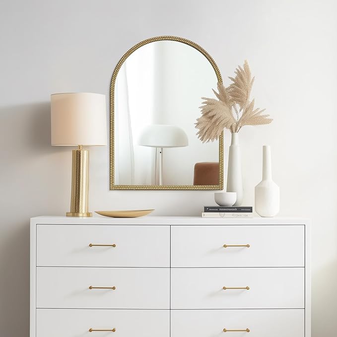 WallBeyond Gold Vintage Mirror for Vanity 22x30 Inch, Living Room - Image 4