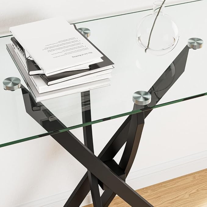 Tempered Glass Console Table - Image 5