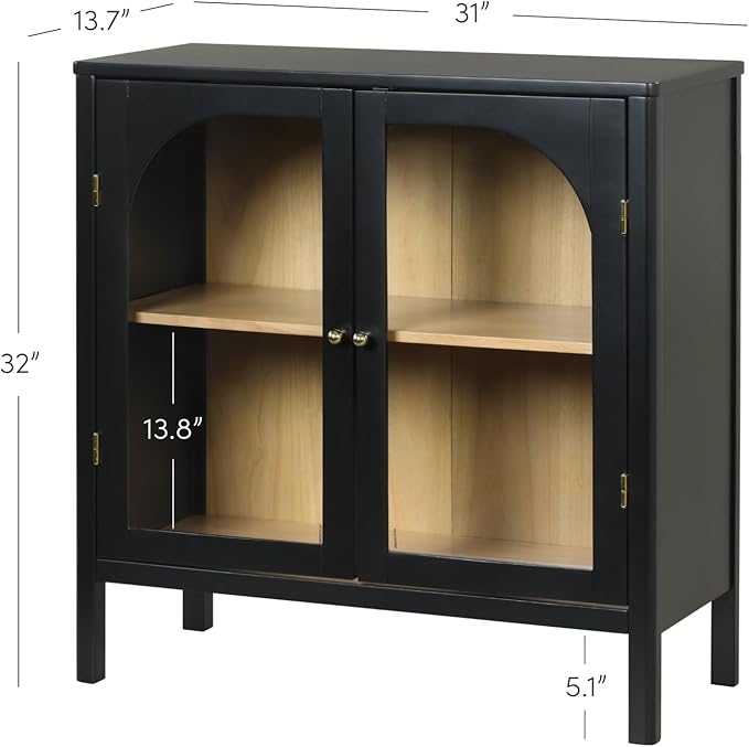 Nathan James Mason Storage Cabinet, Free Standing Accent Sideboard Buffet - Image 2