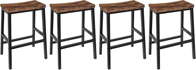 HOOBRO Bar Stools Set of 4, Counter Height Bar Stools, 23.6'' Bar Chairs by HOOBRO