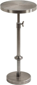 Kate and Laurel Engles Traditional Adjustable-Height Pedestal Drink Table; 10 x by KateandLaurel