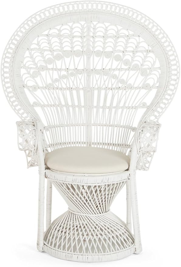 KOUBOO Peacock Grand Peacock Chair, Rattan Chair, Accent Chair - Image 5