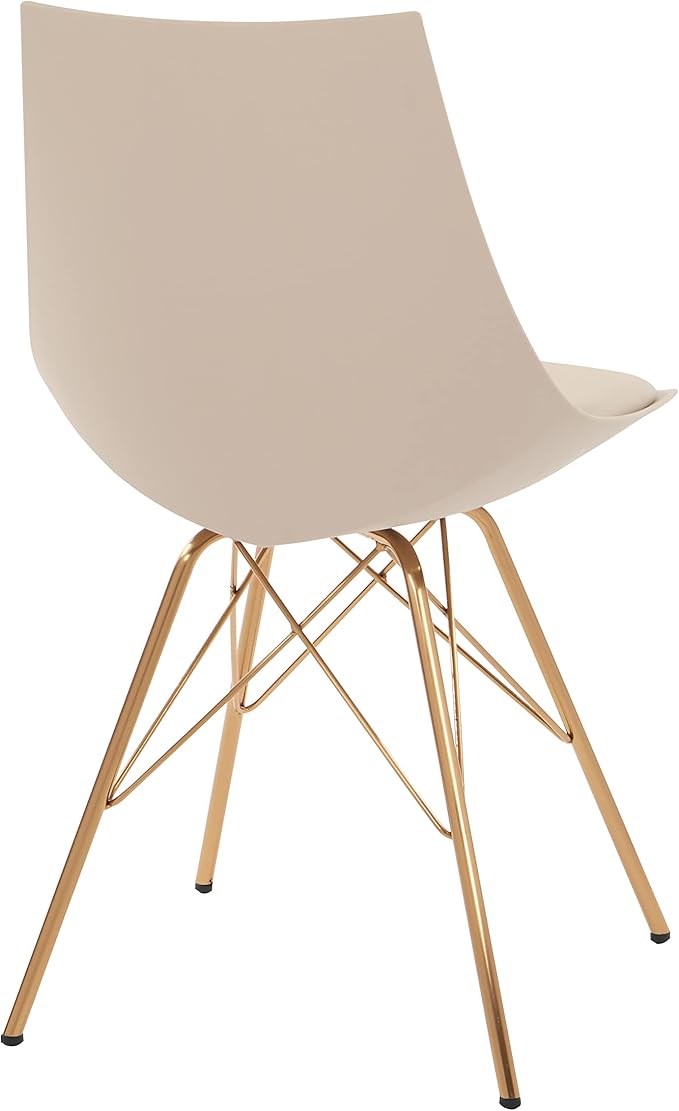 OSP Home Furnishings Oakley Mid-Century Modern Bucket Chair, Faux Leather - Image 6