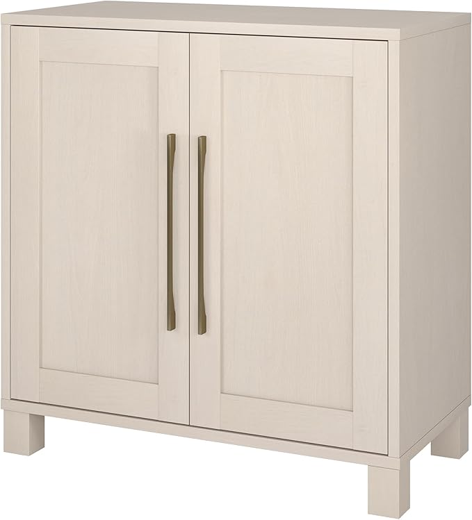 Henn&Hart 28" Wide Rectangular Accent Cabinet in Beech White, - Image 7