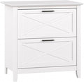 Bush Furniture Key West Lateral File Cabinet, Modern Farmhouse 2 Drawer File by BushHome