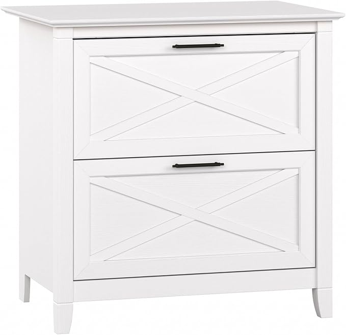 Bush Furniture Key West Lateral File Cabinet, Modern Farmhouse 2 Drawer File by BushHome