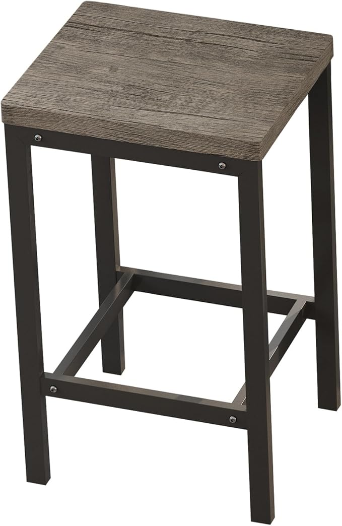 KEIKI 60.24” Long Bar High Top Dining Table and 3 Stools Chairs Set, Wood - Image 7