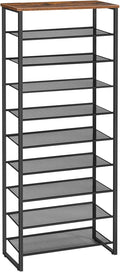HOOBRO 10-Tier Shoe Rack, 23.6" L Shoe Storage Organizer, Large Capacity Shoe by HOOBRO