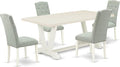East West Furniture V027CE215-5 5 Piece Dining Room Furniture Set Includes a by EastWestFurniture