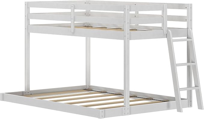 Grain & Grove Bear Twin Over Full Bunk Bed, Low Bunk Bed Frame - Image 4
