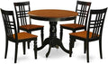 East West Furniture ANLG5-BCH-W 5 Piece Modern Dining Table Set Includes a by EastWestFurniture