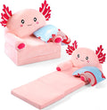Axolotl Kids Couch Fold out 2-in-1 Toddler Sofa Fold out by Burbell