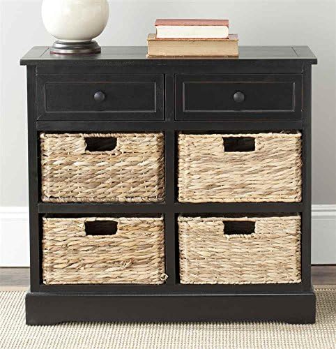 SAFAVIEH American Homes Collection Herman Vintage Black Storage Unit - Image 2