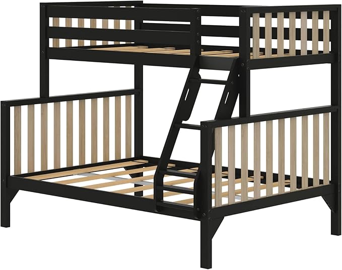 Max & Lily Bunk Bed, Scandinavian Modern Bunk Bed, Solid Wood Twin Over Full - Image 4