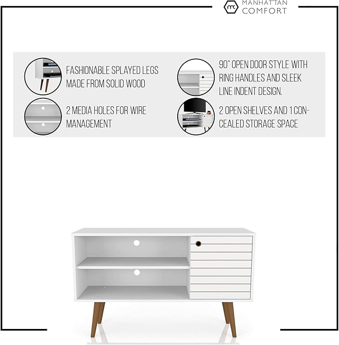 Manhattan Comfort Liberty Mid Century Modern TV Stand - Image 10