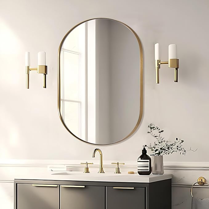ANDY STAR Brass Bathroom Mirror - Image 7
