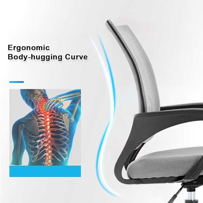 BestOffice Office Chair Ergonomic Cheap Desk Chair Mesh Computer Chair Lumbar - Image 4