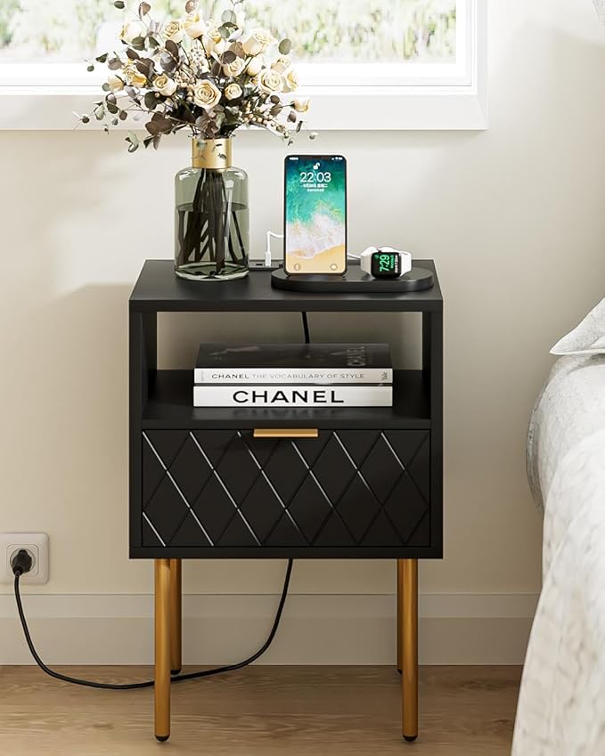 Nightstand, Small Bedside Table - Image 6
