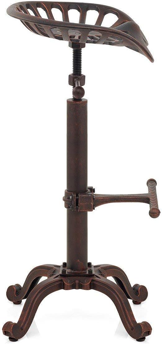 LOKKHAN Rustic Industrial Bar Stool - Image 5