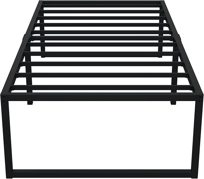 EMODA 18 Inch Narrow Twin Bed Frame 30x75, Heavy Duty Metal Platform No Box - Image 6