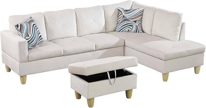 97" Oversized Sectional Couch, L Shaped Couch - Image 7