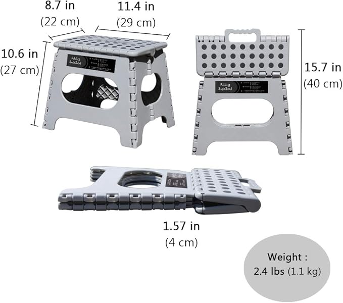 Non-Slip Folding Step Stool, Sturdy Safe Enough - Image 3