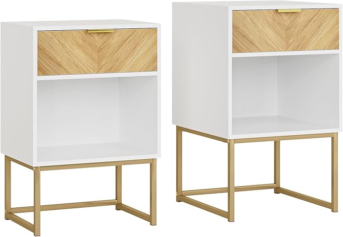 Masupu Extra Large Nightstand, Boho Night Stand Modern Farmhouse Wood Bedside - Image 4