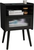 SOOWERY Mid Century Modern Nightstand, Side Table by SOOWERY