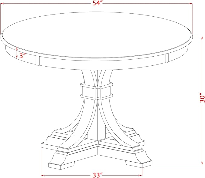F57-11-TP - Modern Kitchen Table - Image 3