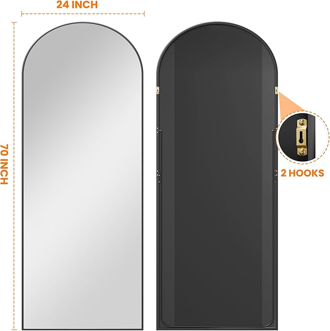 Full Length Arched Mirror, Living Room, Dressing Room - Image 7