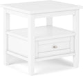 SIMPLIHOME Warm Shaker SOLID WOOD 20 inch Wide Rectangle Transitional End Table by SimpliHome