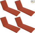 Chaise Lounge Cushions Outdoor Set of 4 by SUMMSUN
