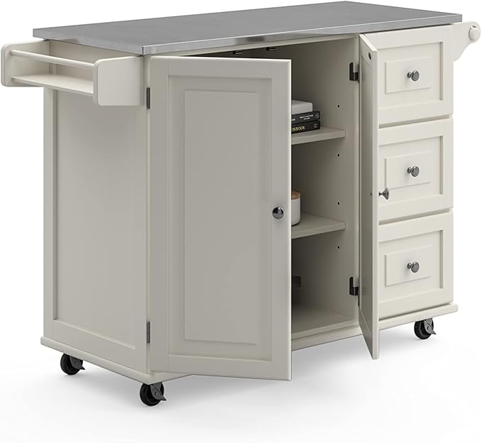 Homestyles Dolly Madison Rolling Mobile Kitchen Island - Image 12