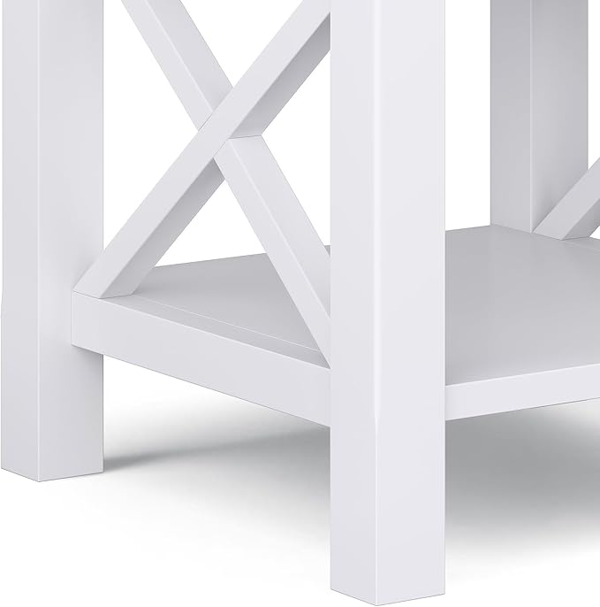 SIMPLIHOME Kitchener SOLID WOOD 21 inch Wide Square Contemporary End Table in - Image 8