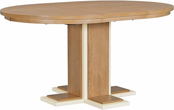 Mid-Century Modern Extendable Round Table - Image 7