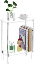 Clear Acrylic Narrow Side Table by Bkemiy