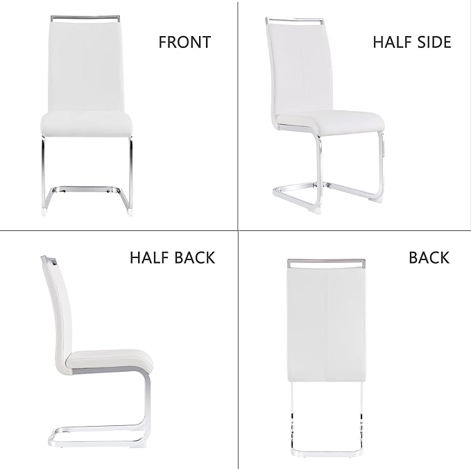 Dining Chairs Set, Kitchen Modern Metal Chairs - Image 5